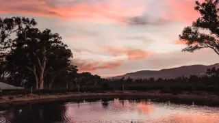 Red sky sunset