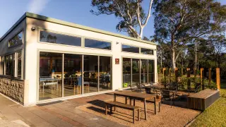 Exterior of RooBar, our common space